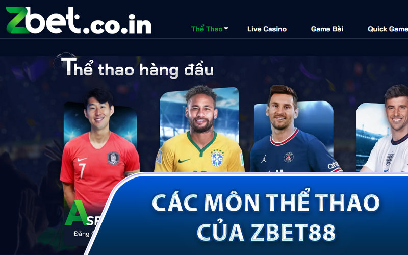 Các môn thể thao của Zbet88